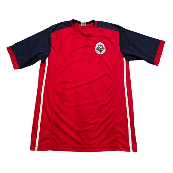 Gool Chivas del Guadalajara Mens Size S-L Red Blue Soccer Jersey - Picture 1 of 12